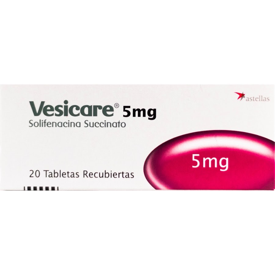 Vesicare 5Mg Solifenacina Succinato Astellas Caja x 20Tab