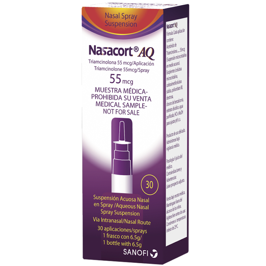 Nasacort Aq 55Mcg Suspensión Nasal Frasco X120Dos Sanofi Triamcinolona