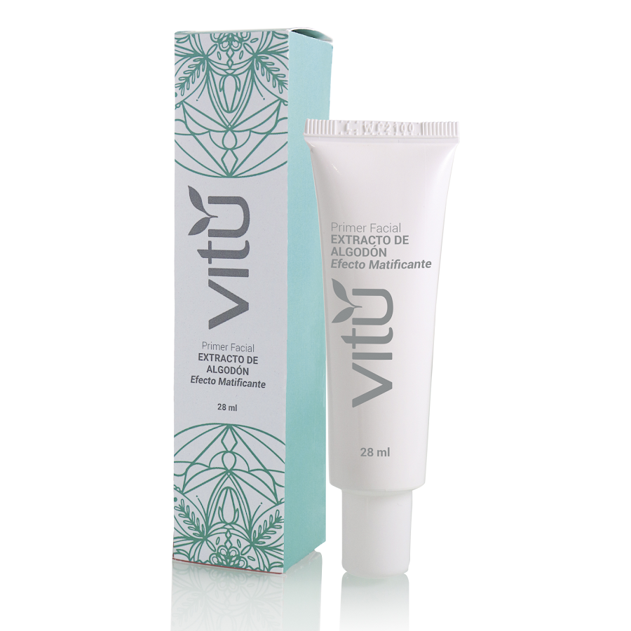 Primer Facial Vitu Extracto De Algodón Efecto Matificante x 28ml