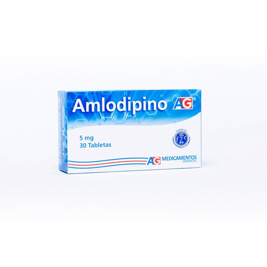 Amlodipino 5Mg AG Caja x 30Tab
