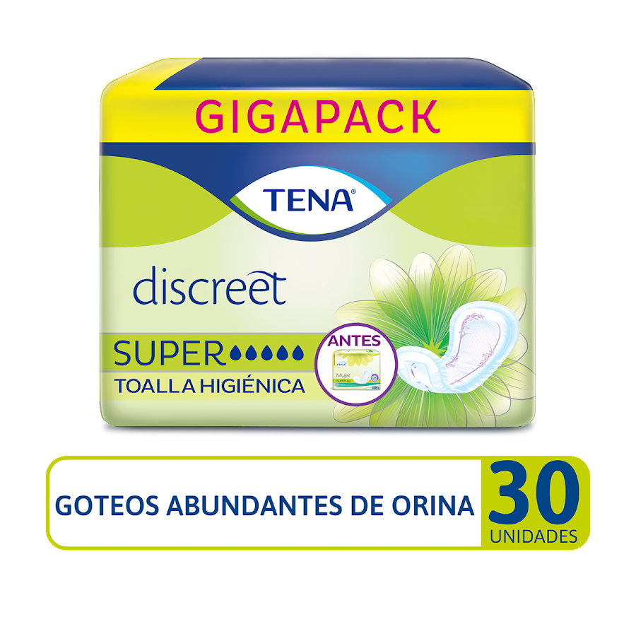 Toalla Higiénica TENA Discreet Super X30