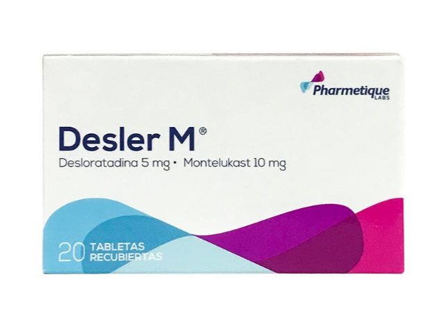 Desler M La santé Desloratadina x5Mg Montelukast x10Mg Caja x20 Tabletas