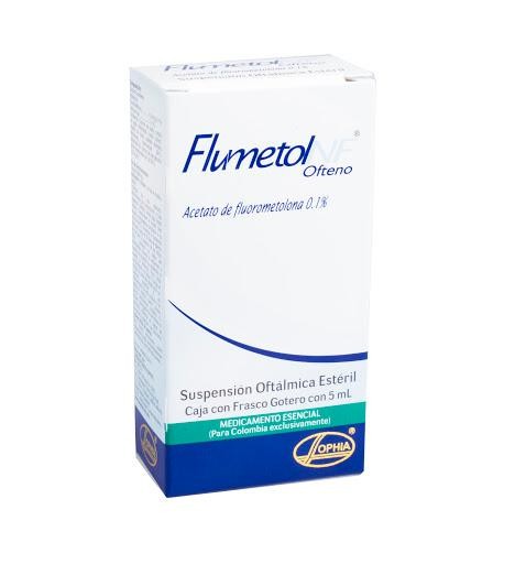 Flumetol Nf Ofteno 0.1% Suspensión Frasco X5Ml. Sophia Fluorometolona