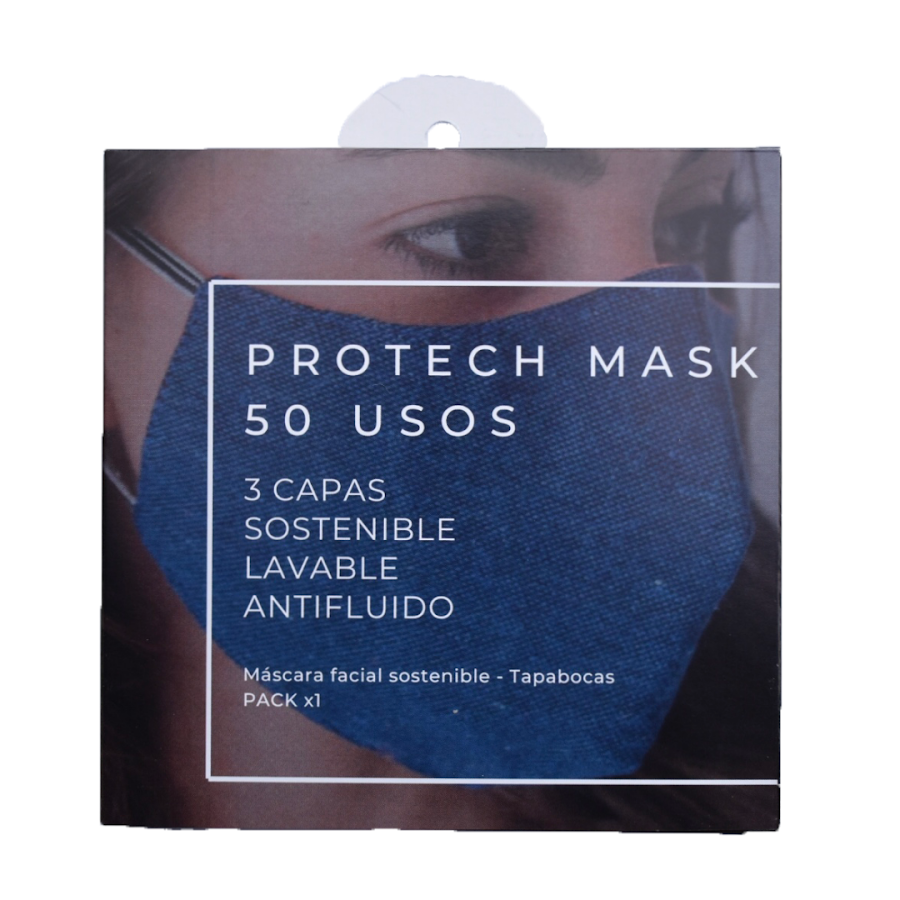 Tapabocas Protech Mask Reutilizable Sostenible x 1Und