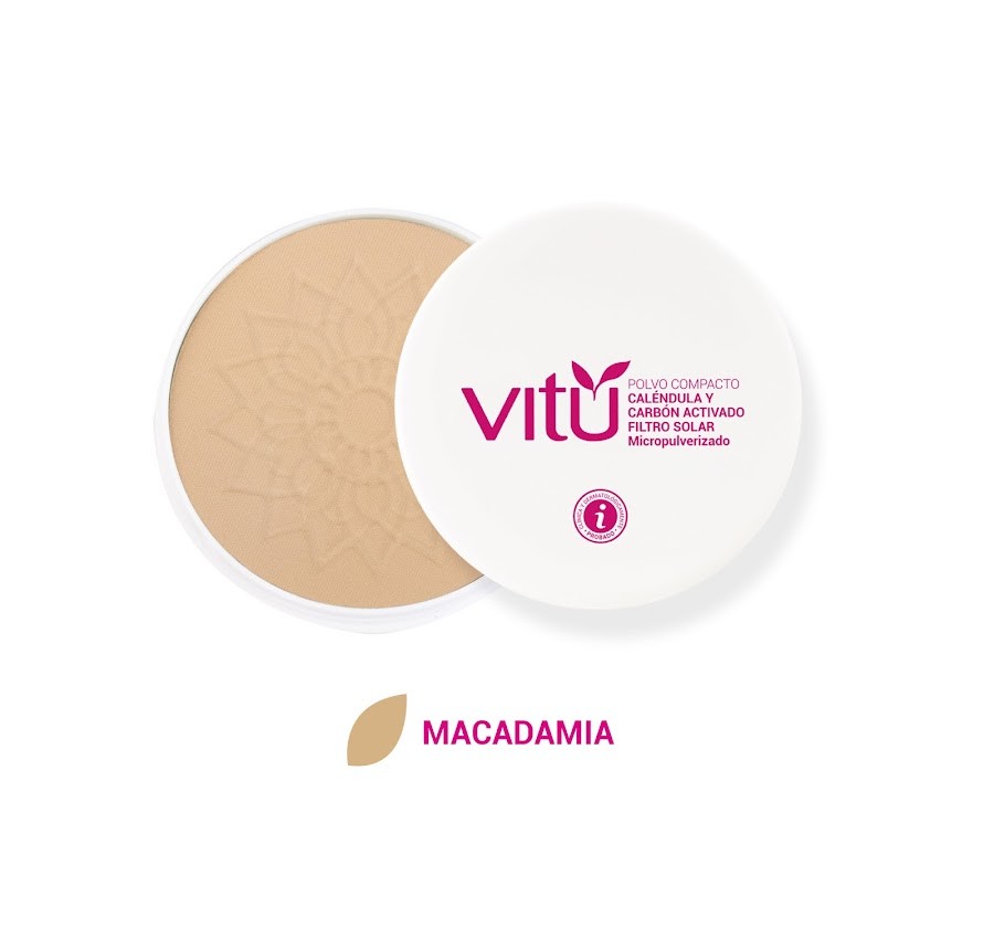 Polvo Vitú Caléndula Filtro Solar Macadamia x12g