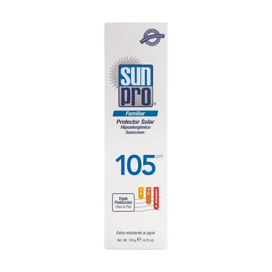 Protector Solar Sun Pro Spff105+ Familiar x120ml.