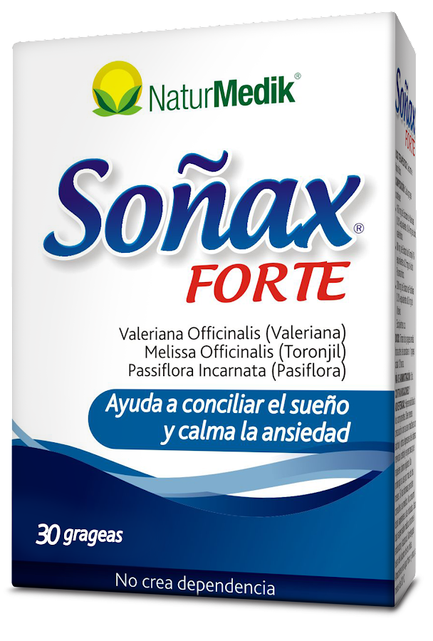 Soñax Forte Caja X 30 Grageas Valeriana Toronjil Pasiflora