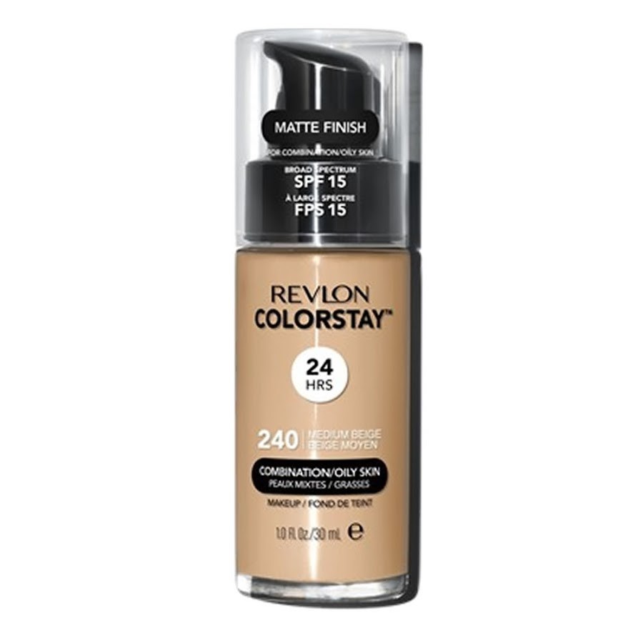 Base Liquida Revlon COLORSTAY  Piel Mixta Grasa Medium Beige X 1Und