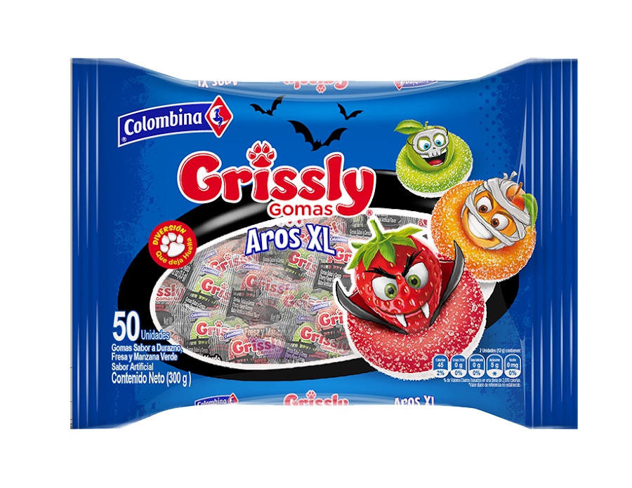 $ Gomas Colombina Grissly Gummy X 50Und HW18