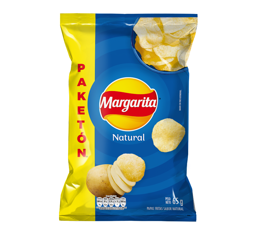Pasabocas Margarita Papas Fritas Natural x65gr
