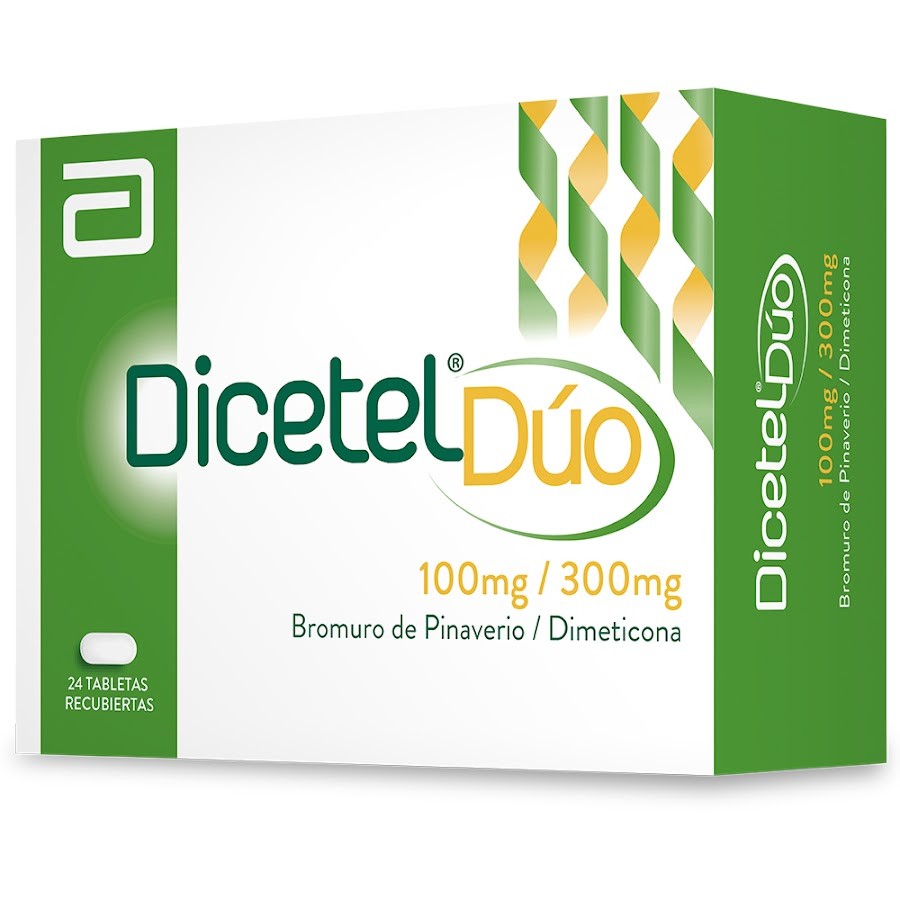 DICETEL DUO 100/300MG TABLETAS CSX24TAB LAFRANCOL PINAVERIO / DIMETICO