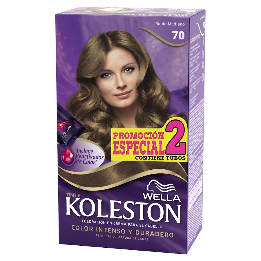 Tinte Wella Koleston Rubio Medio N° 70 X 1Und Promocion Especial 2 Tub