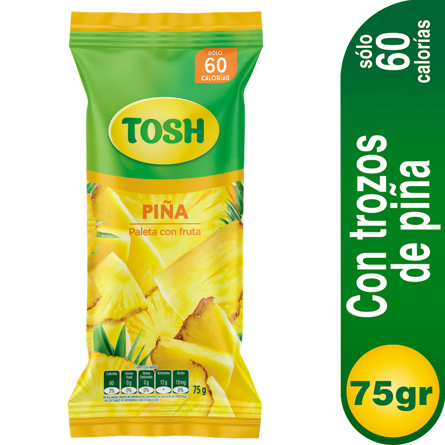 Paleta Tosh Piña x 75Gr