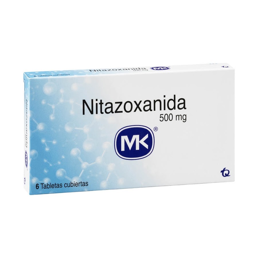 Nitazoxanida MK 500mg tableta Caja x6tab.