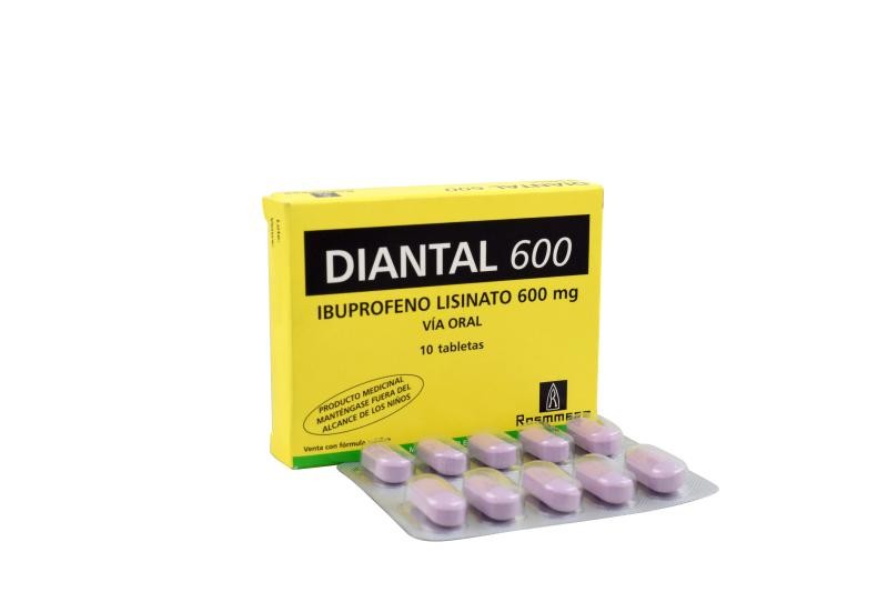 Solo Online Diantal 600 Mg Tab/Comp x 10 Und