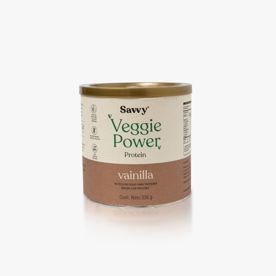 Proteína Savvy Veggie Power Sabor Vainilla x336gr