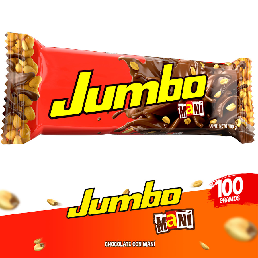 Chocolatina JUMBO con Leche Maní x100g