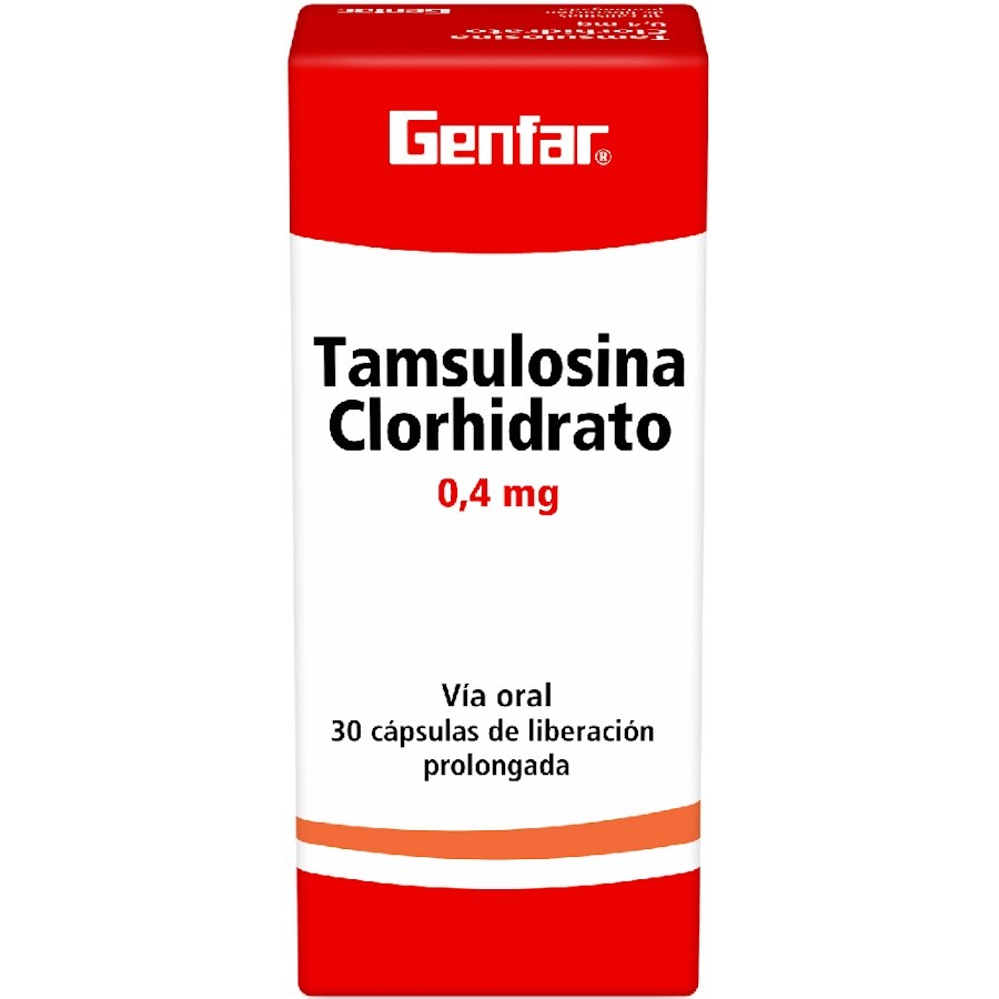 Tamsulosina Clorhidrato Genfar 0.4Mg Cápsulas Caja X30Cap.