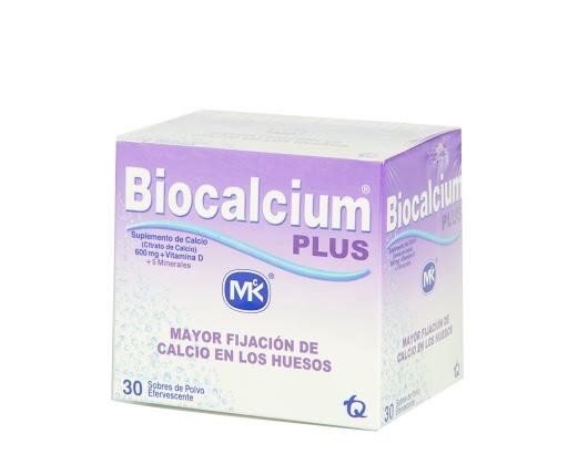 Biocalcium Plus 600Mg Caja X30Sob. Mk Calcio Vit D 5 Minerales