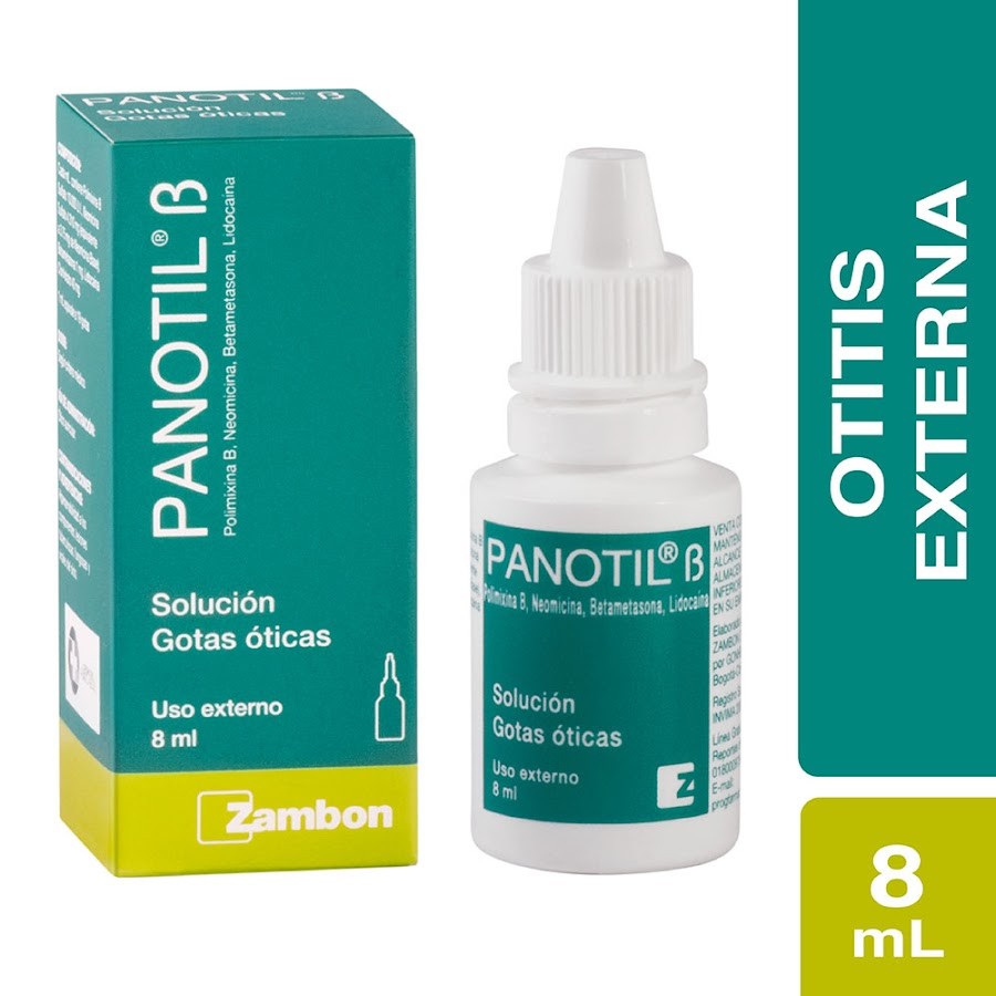 PANOTIL B SOL.FCO. X8ML. ZAM POLIMIXINA BNEOMICINA BETAMETASON LIDOC