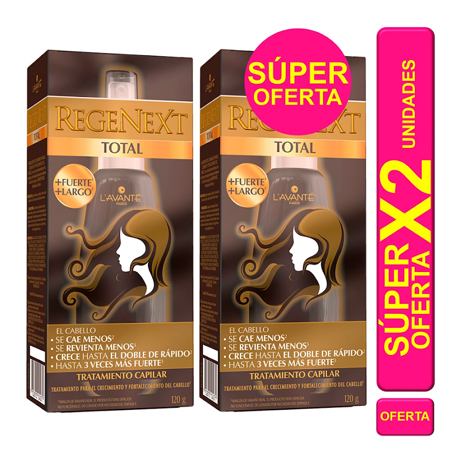 Oferta Tratamiento Capilar Regenext Total L'avanté x 2Uni de 120Gr c/u