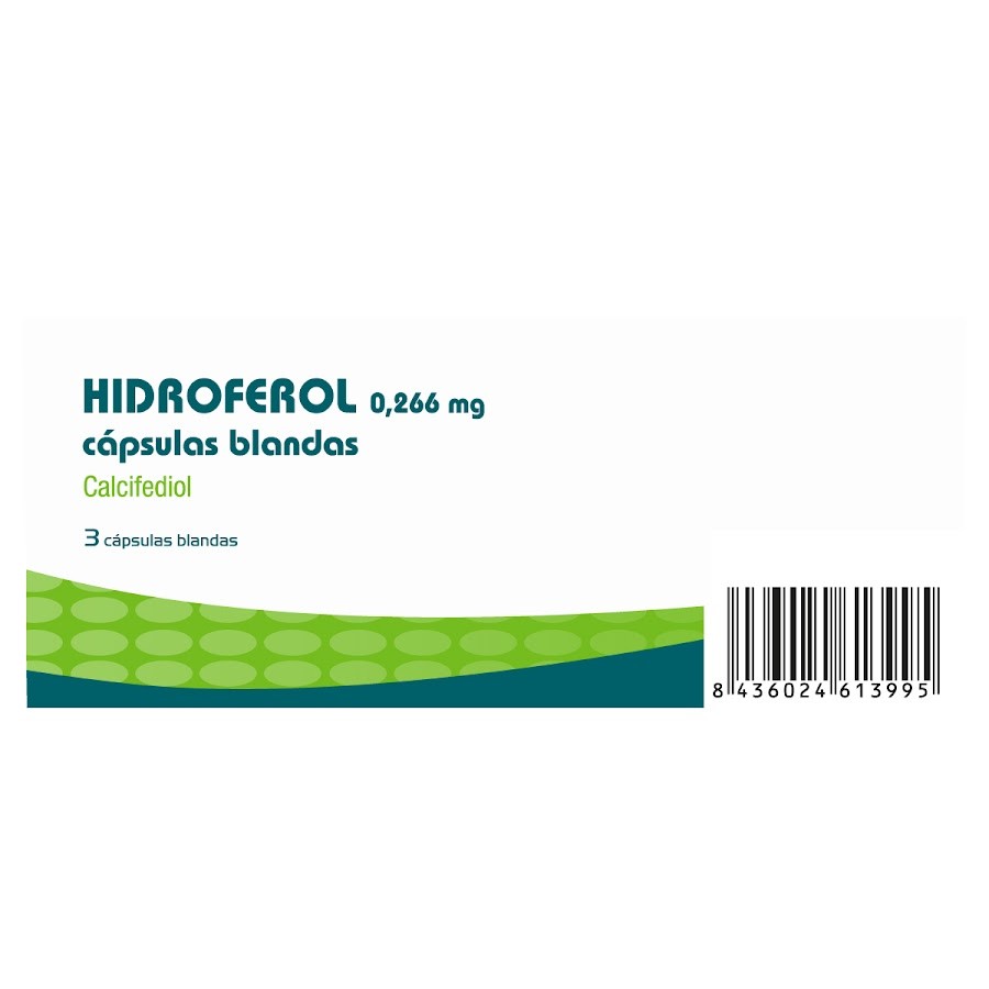 Hidroferol Calcifediol  0,266mg x3 Cap Blanda