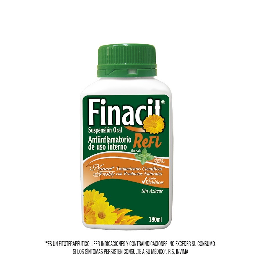 Finacid Reflujo Calendula suspencion Frasco x180 ML