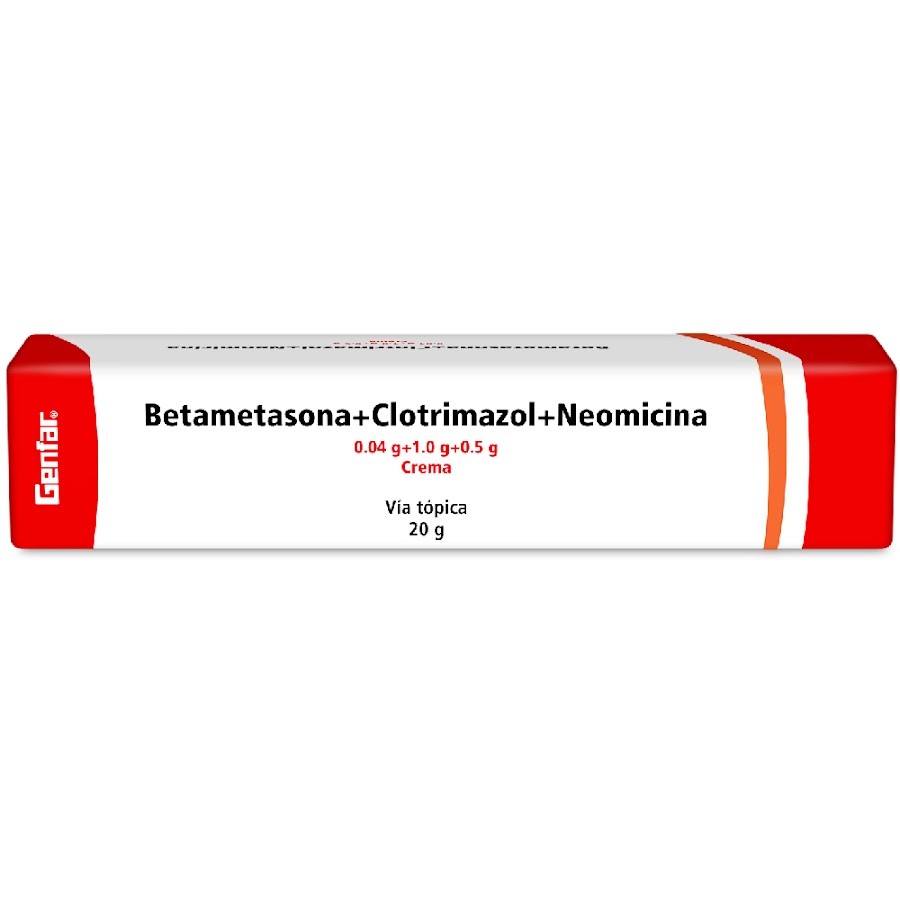 Betametasona Clotrimazol Neomicina Genfar 0.04/1/0.5G Crema Tubo X20G.