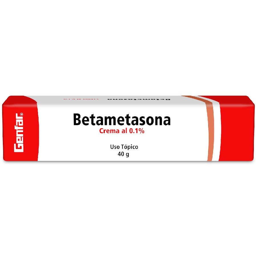 Betametasona Crema 0.1% Tubo X40G.Genfar Betametasona Valerato