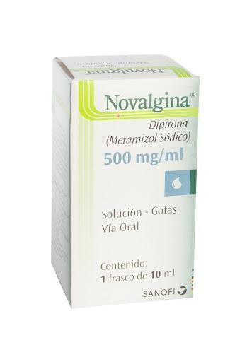 Novalgina 500Mg Gotas Frasco X10Ml. Sanofi Dipirona