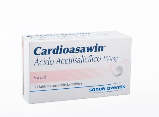 Cardioasawin 100Mg Comprimidos Caja X30Com. San Ácido Acetilsalicílico