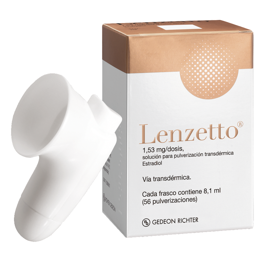 Lenzetto 1,53 Mg/Dosis   Sol Para Pulve Transdermica  Gedeon Estradiol Fco x8,1 ml