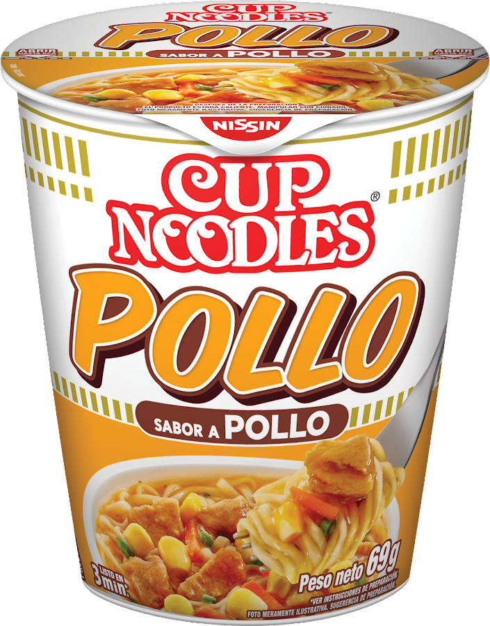 Sopa Instantanea Nissin Cup Noodles Sabor a Pollo x 69Gr
