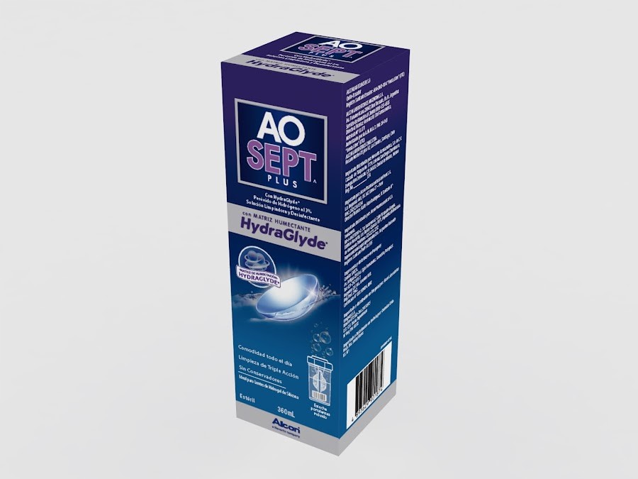 SOLUCION AO-SEPT  ALCON PLUS PARA LENTES DE CONTACTO FCOX360ML.