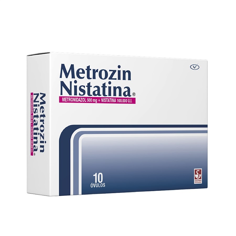 Metrozin Nistatina 500Mg/100.000UI x10Óvu. PRO Metronidazol Nistatina