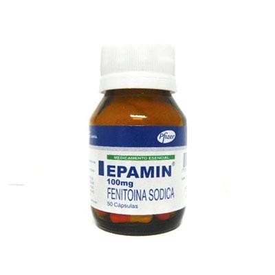 EPAMIN 100mg Cápsulas Frasco x50Cap. PFIZER Fenitoína