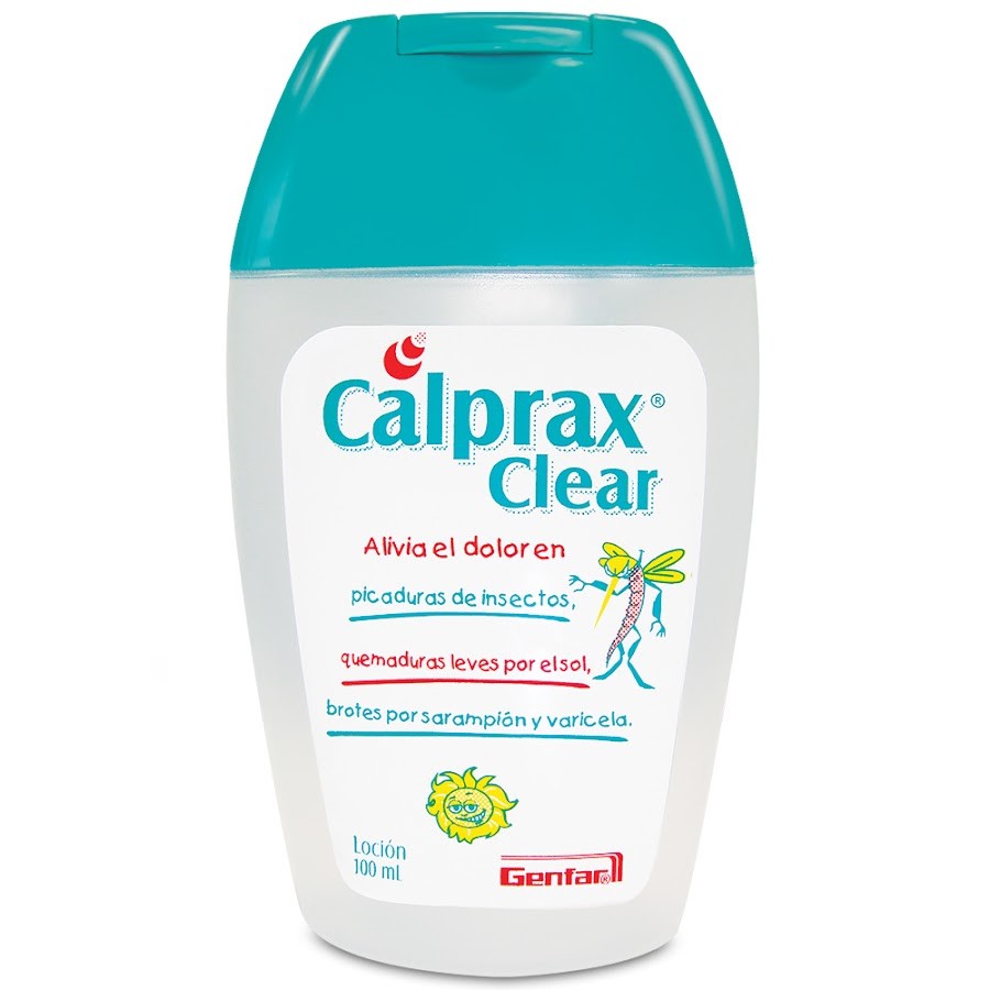 Calprax Clear Loción Frasco X100Ml. Genfar Pramoxina Acetato De Zinc