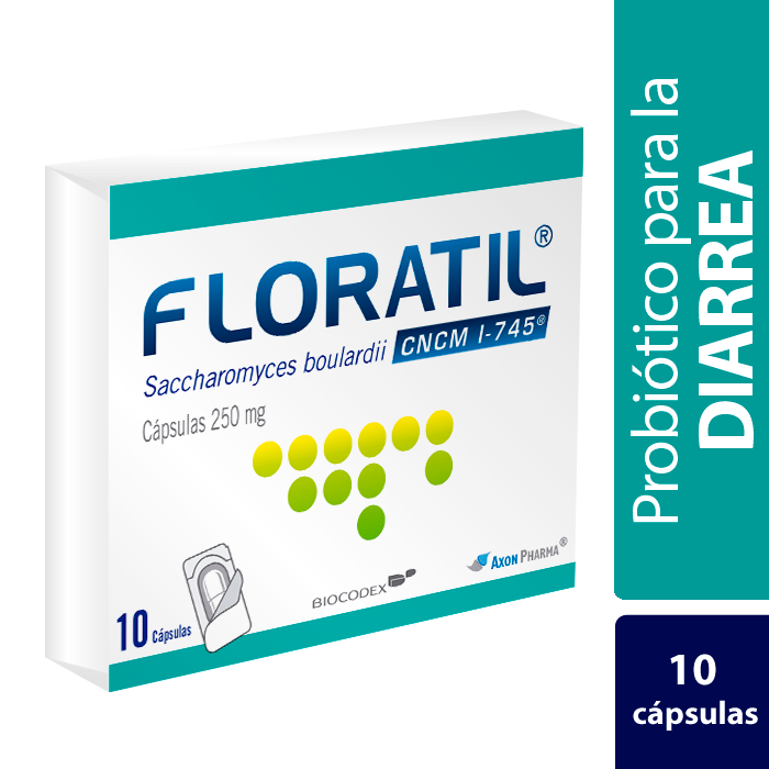 Floratil 250Mg Cápsulas Caja X10Cap. Merck Saccharomyces Boulardii.