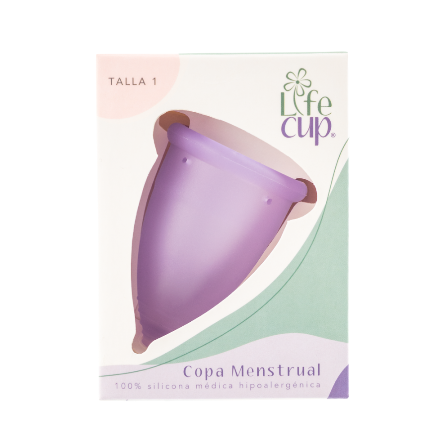 Copas Menstrual LifeCup de Silicona Médica Talla 1 Lila x1und
