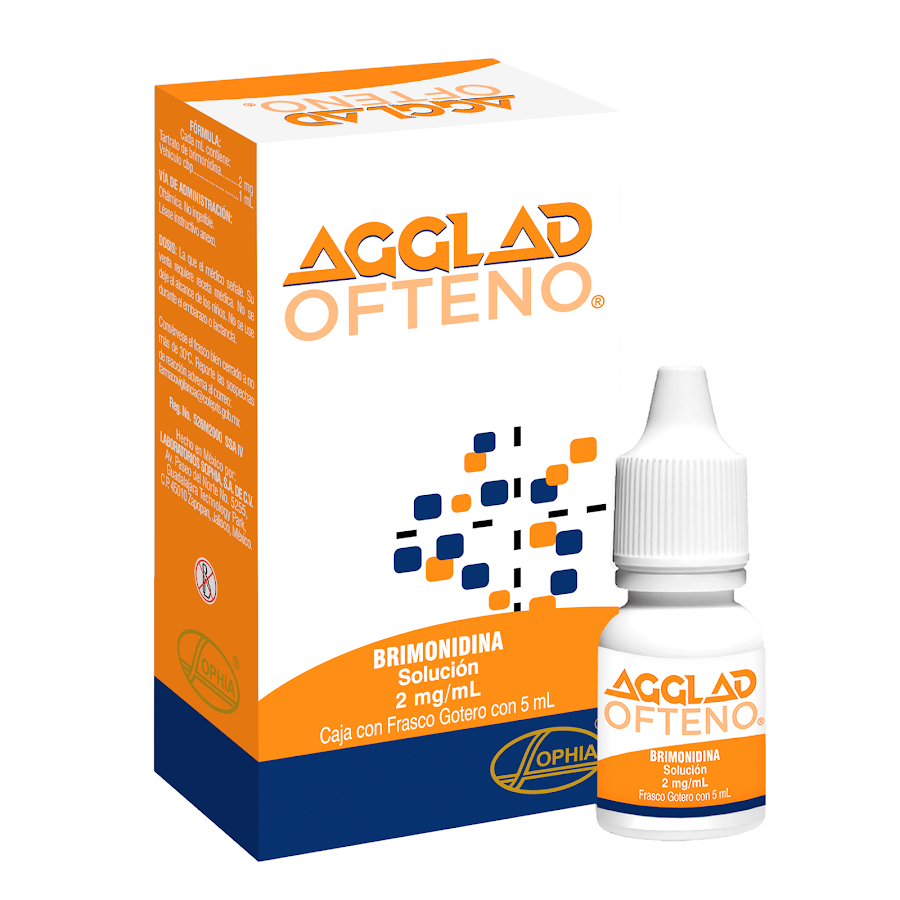 Agglad Ofteno 0.2% Solución Frasco x5Ml. Sophia Brimonidina