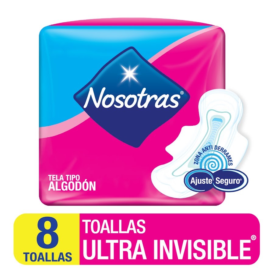 Oft Toallas Intimas Nosotras Ultra Invisble Con Alas X 2Und