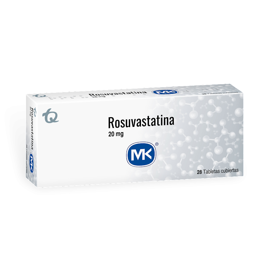 Rosuvastatina MK 20mg Tableta Caja x28Tab.