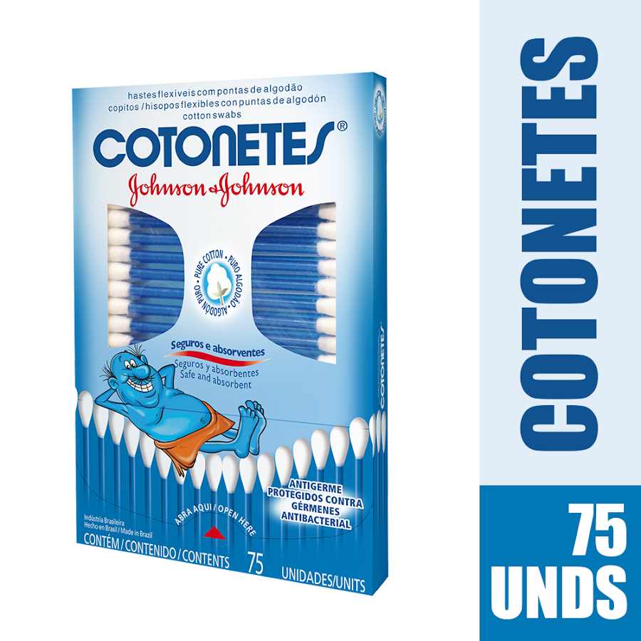 Copitos Johnson's & Johnson's Cotonetes Puro Algodón x 75Uni