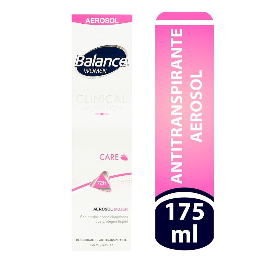 Antitraspirante BALANCE Women Clinical Protection 72H Care x175Ml
