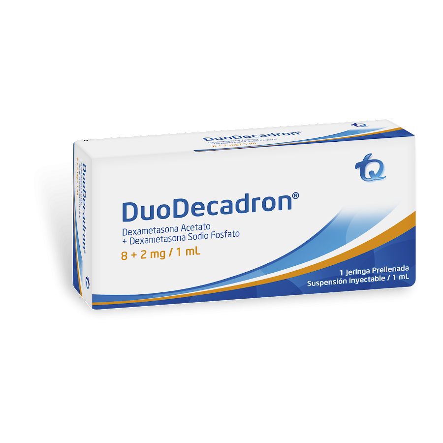 Duo-Decadron 8+2mg/1Ml Amp. Caja x1Amp. TQ Dexametasona Acetato