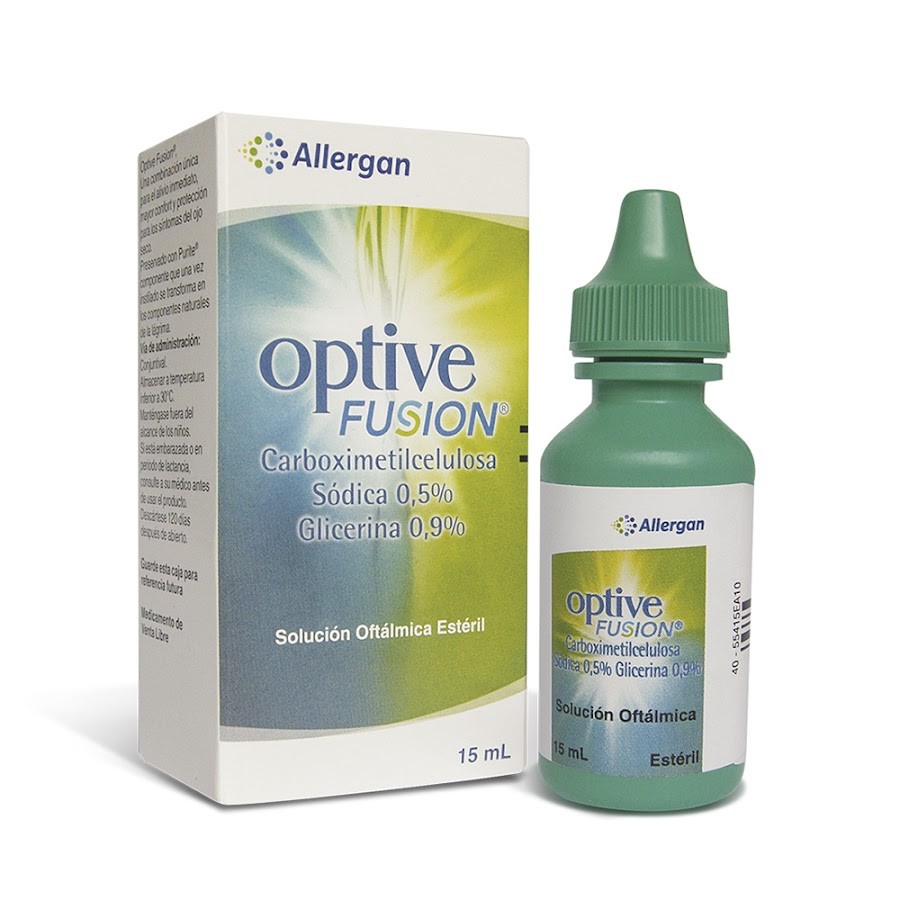 Optive Fusion Sol Oftálmica Frasco X15Ml Allergan Carboximetilcelulosa