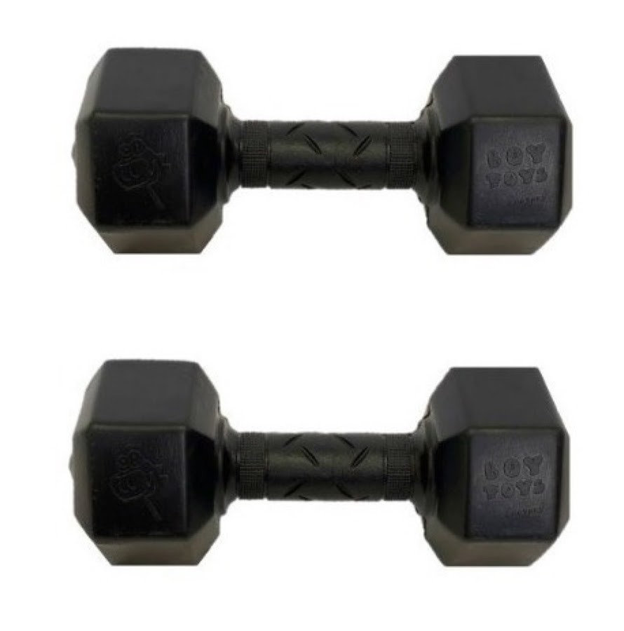 Set de 2 mancuernas negras de 2 libras