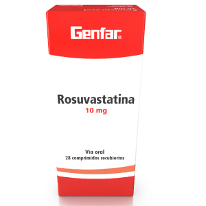 Rosuvastatina Genfar 10mg Caja x 28 comprimidos
