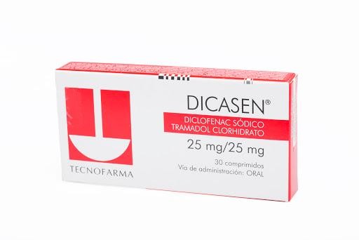 DICASEN 25/25MG COMPRIMIDOS CAJA X30 COM TECNOFARMA DICLOFENACO TRAMAD