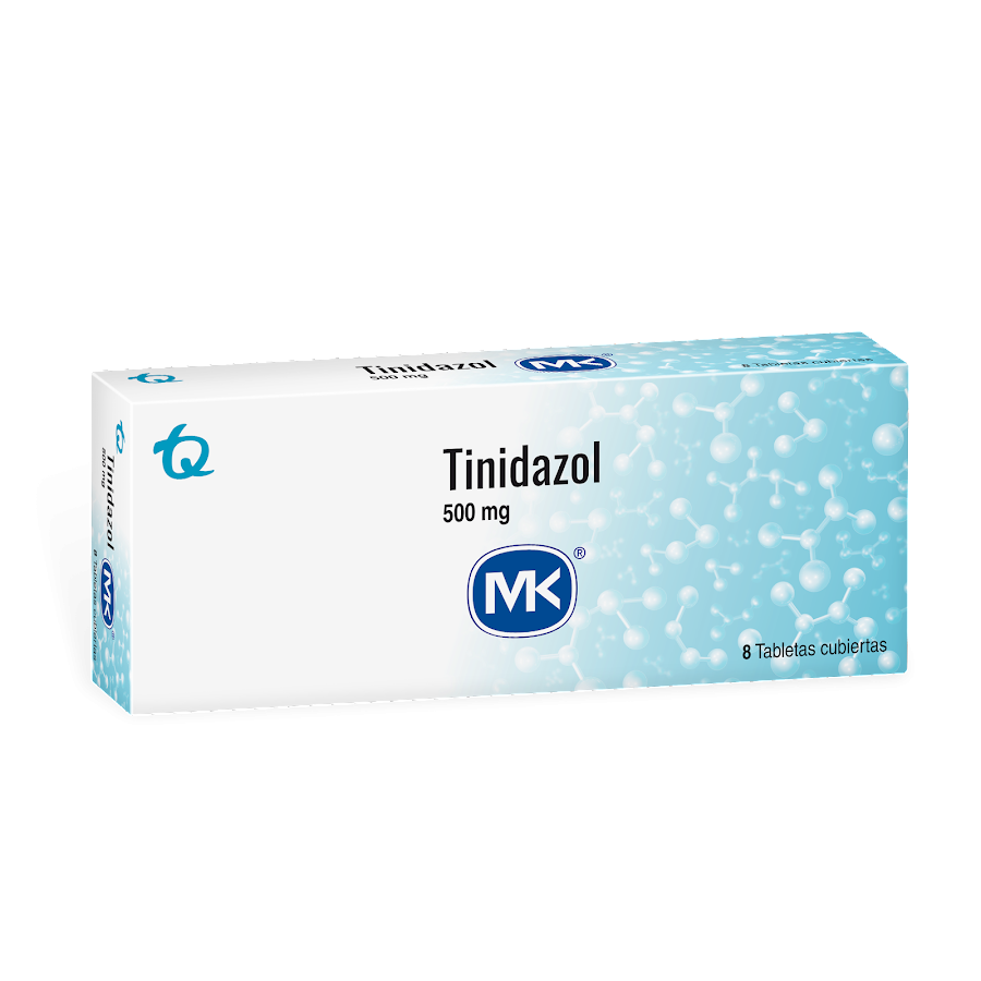 Tinidazol MK 500mg Tableta Caja x8Tab.